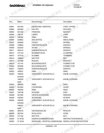 Схема №1 SP395605 с изображением Ручка конфорки для духового шкафа Bosch 00166933