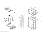 Схема №2 BD2668TM с изображением Дверь для холодильной камеры Bosch 00246349