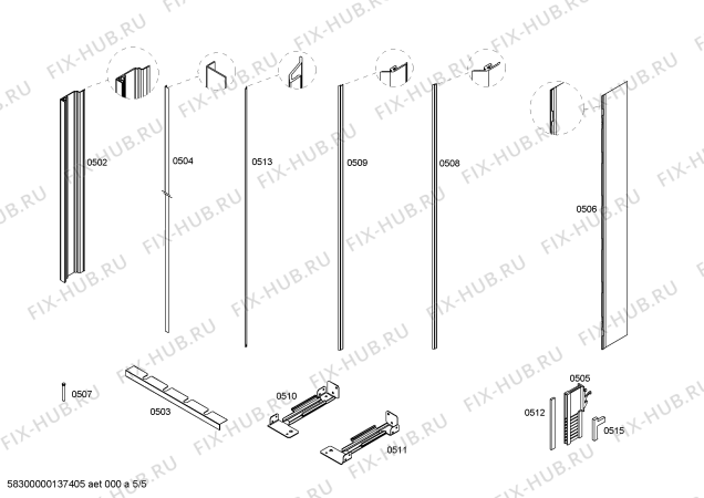 Схема №1 T18IF70CSS с изображением Поднос для холодильника Bosch 00448849