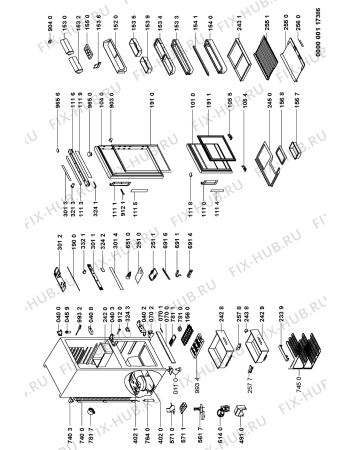 Схема №1 KGCE 3563/0 с изображением Сенсорная панель для холодильной камеры Whirlpool 481945299841