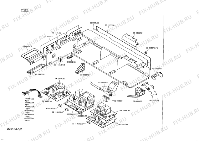 Схема №1 WV8510 SIWAMAT 851 с изображением Ручка для стиральной машины Siemens 00081194
