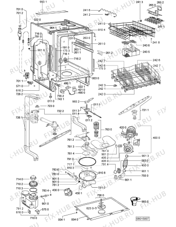 Схема №1 ADG 8192/1 IX с изображением Микромодуль для посудомоечной машины Whirlpool 480140100845