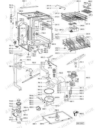 Схема №1 ADG 8192/1 IX с изображением Обшивка для посудомойки Whirlpool 480140100844