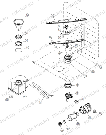 Взрыв-схема посудомоечной машины Gorenje DW 140W UK   -White FS (900001364, DW20.5) - Схема узла 03
