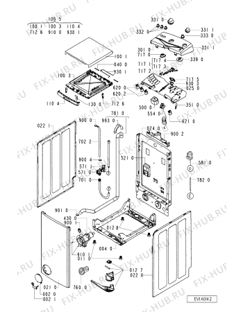 Схема №1 AWT 2068 с изображением Декоративная панель для стиральной машины Whirlpool 481245213286