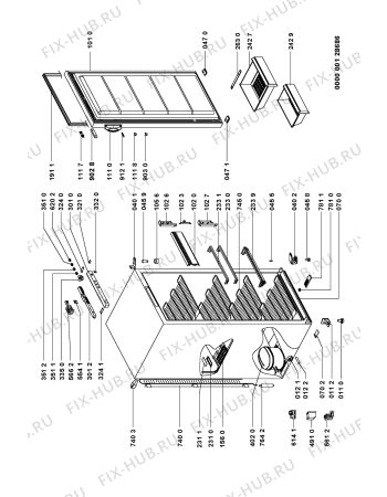 Схема №1 AFE 957/G с изображением Преобразователь для холодильника Whirlpool 481228068336