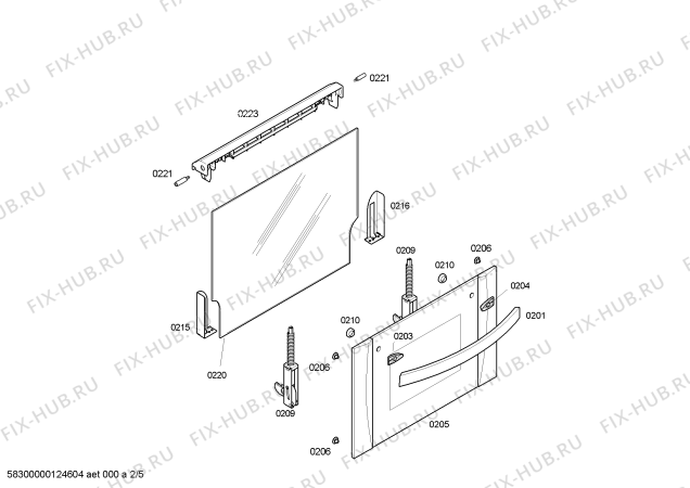 Схема №2 3HT509A Horno balay indepnd.alumin.multifuncion с изображением Ручка установки времени для электропечи Bosch 00601542