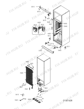 Схема №1 DP 145 с изображением Детектор для холодильной камеры Whirlpool 481221538019