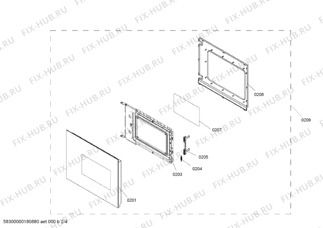 Схема №1 3WG365XIC с изображением Дверь для микроволновки Bosch 00774032