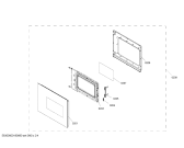 Схема №1 3WG365XIC с изображением Дверь для микроволновки Bosch 00774032