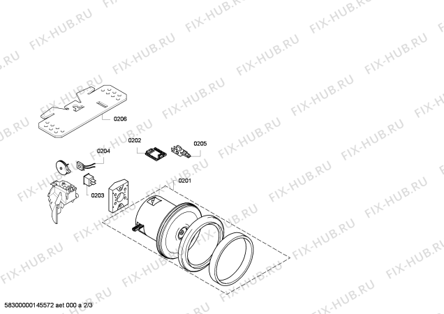 Схема №1 BHS4N1 flexa с изображением Нижняя часть корпуса для пылесоса Bosch 00661435