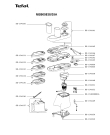 Схема №1 MB905838/35A с изображением Элемент корпуса для кухонного измельчителя Tefal SS-1530000026