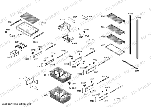 Схема №1 FIN36MIIL5 с изображением Силовой модуль для холодильной камеры Bosch 00791835