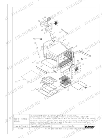 Схема №2 BEKO CD 61120 (7717188313) с изображением Наставление для плиты (духовки) Beko 285943938