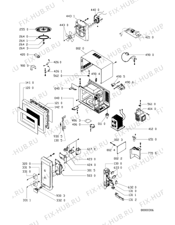 Схема №1 EMWS 2818/1 SW с изображением Монтажный набор для микроволновки Whirlpool 481231018838