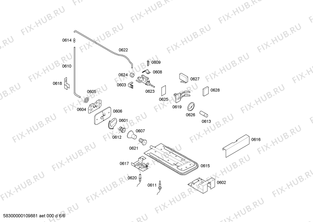 Схема №1 HSK66K44EB PROFESSIONAL с изображением Уплотнитель для духового шкафа Bosch 00438702