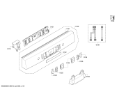 Схема №3 SMS50M08FR с изображением Передняя панель для посудомойки Bosch 00675338
