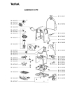 Схема №1 EX640011/1P0 с изображением Элемент корпуса для электрокофемашины Tefal MS-622051