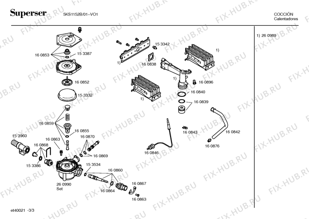 Схема №1 3KS16002 с изображением Уплотнитель для водонагревателя Bosch 00160864