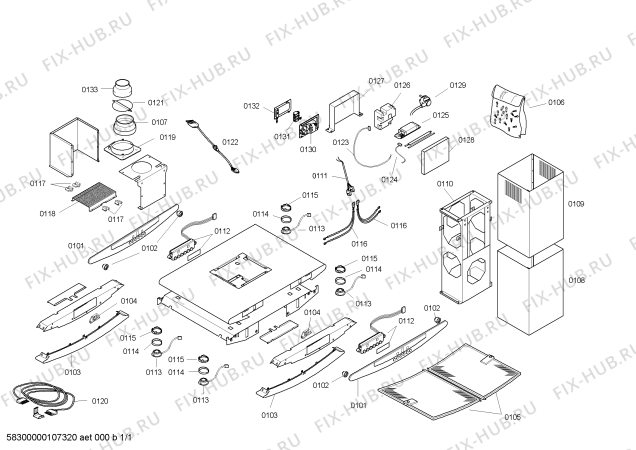 Схема №1 D71T7A0 DITX 77 с изображением Крышка для вентиляции Bosch 00474850