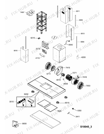 Схема №1 AKR 504 UK IX с изображением Монтажный набор для вентиляции Whirlpool 482000091654