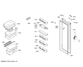 Схема №1 KSR38A00ME с изображением Панель управления для холодильника Bosch 00446960