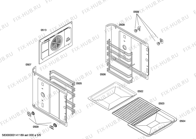 Схема №1 3HT527N с изображением Передняя часть корпуса для плиты (духовки) Bosch 00673690