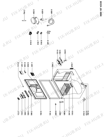 Схема №1 WHE28333 с изображением Дверка для холодильника Whirlpool 481010453143