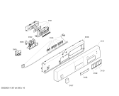 Схема №1 SGS5362BS с изображением Панель управления для электропосудомоечной машины Bosch 00369489