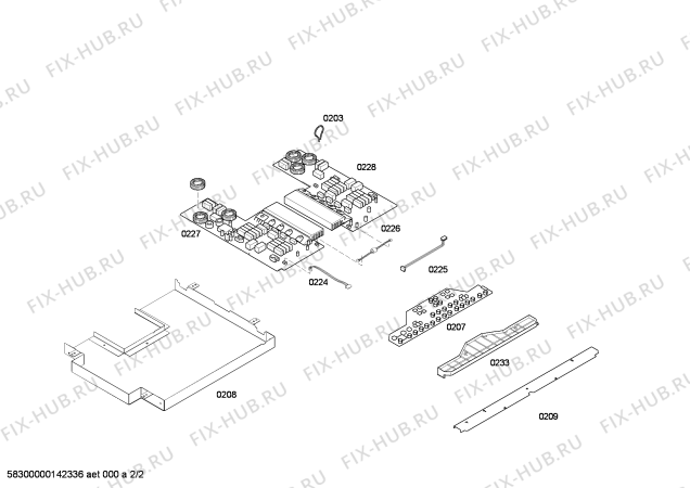 Схема №1 PIB675M24E BO.4I.60.TOP.BR.FS.Top с изображением Стеклокерамика для духового шкафа Bosch 00681868