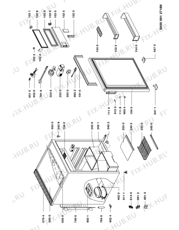 Схема №1 KDC 1431/2  WS с изображением Дверка для холодильника Whirlpool 481244268973