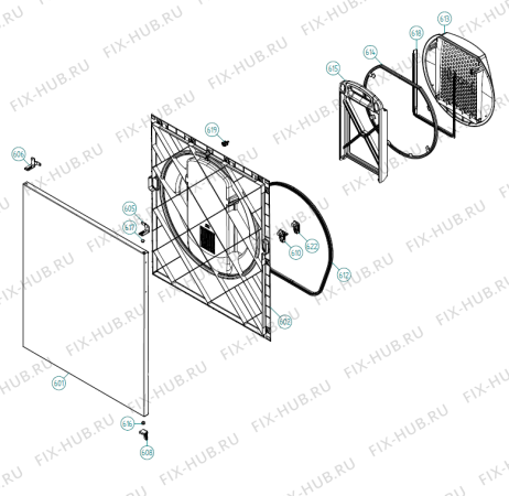 Взрыв-схема стиральной машины Asko T753C CE   -White (340161, TD60.1) - Схема узла 06