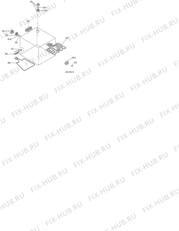 Взрыв-схема плиты (духовки) Electrolux EOB311K - Схема узла Functional parts