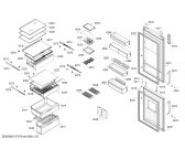 Схема №1 KGN57PL30P с изображением Дверь для холодильной камеры Bosch 00713050