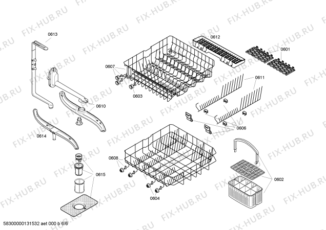 Схема №4 SE23E222EU с изображением Передняя панель для посудомойки Siemens 00662240