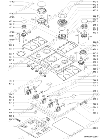 Схема №1 AKM373IX4 (F091845) с изображением Наставление для плиты (духовки) Indesit C00362293