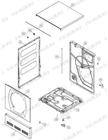 Схема №1 T731 DK   -Silver (900002565, TD30DK) с изображением Крышечка для стиральной машины Gorenje 441948