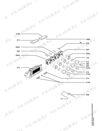 Взрыв-схема плиты (духовки) Juno Electrolux JEH65901A  R05 - Схема узла Functional parts 267