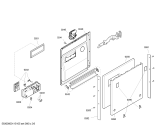 Схема №2 SE50T590EU с изображением Передняя панель для посудомоечной машины Siemens 00439655