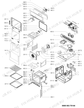 Схема №1 BMZ 8009/IN с изображением Обшивка для духового шкафа Whirlpool 480121100508
