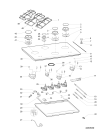 Схема №1 TQG641HADS (F100661) с изображением Керамическая поверхность для духового шкафа Indesit C00480469
