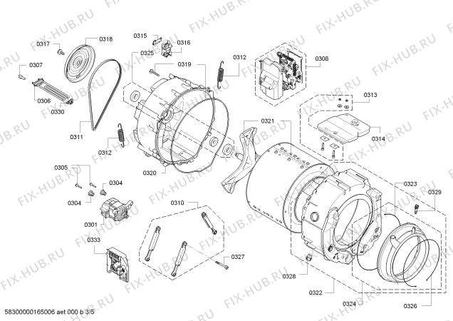 Схема №1 WAY32590FF Home Professional с изображением Ручка для стиралки Bosch 00658709