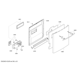 Схема №1 SE40T790SK с изображением Внешняя дверь для посудомоечной машины Siemens 00475343