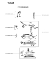 Схема №1 FV1223K0/AM0 с изображением Ручка для утюга (парогенератора) Tefal FS-9100014690