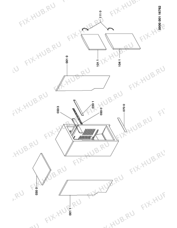 Схема №1 ART 658/IX с изображением Дверь для холодильной камеры Whirlpool 481943054001