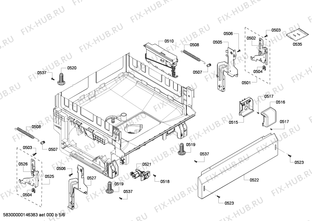 Схема №1 SHE5AL02UC с изображением Панель управления для электропосудомоечной машины Bosch 00682917
