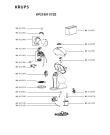 Схема №1 KP215025/7Z0 с изображением Крышечка для электрокофеварки Krups MS-622385