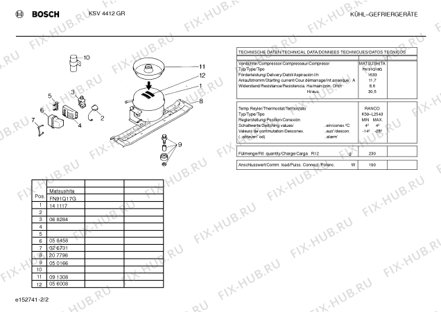 Взрыв-схема холодильника Bosch KSV4412GR - Схема узла 02