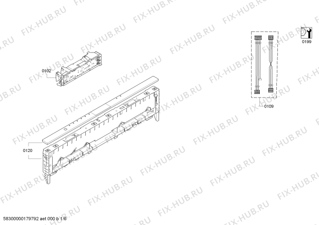 Схема №2 SX68T055EU StudioLine с изображением Передняя панель для электропосудомоечной машины Siemens 00790692