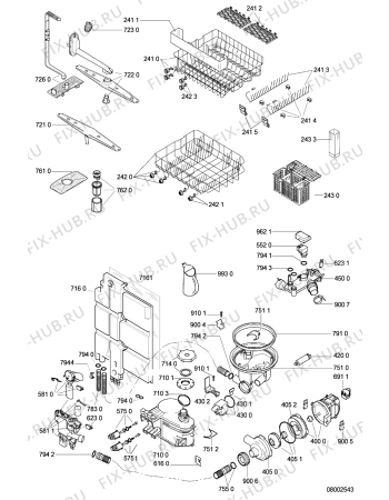 Схема №1 GCI 5750 W-BR с изображением Микромодуль для посудомойки Whirlpool 481221478551